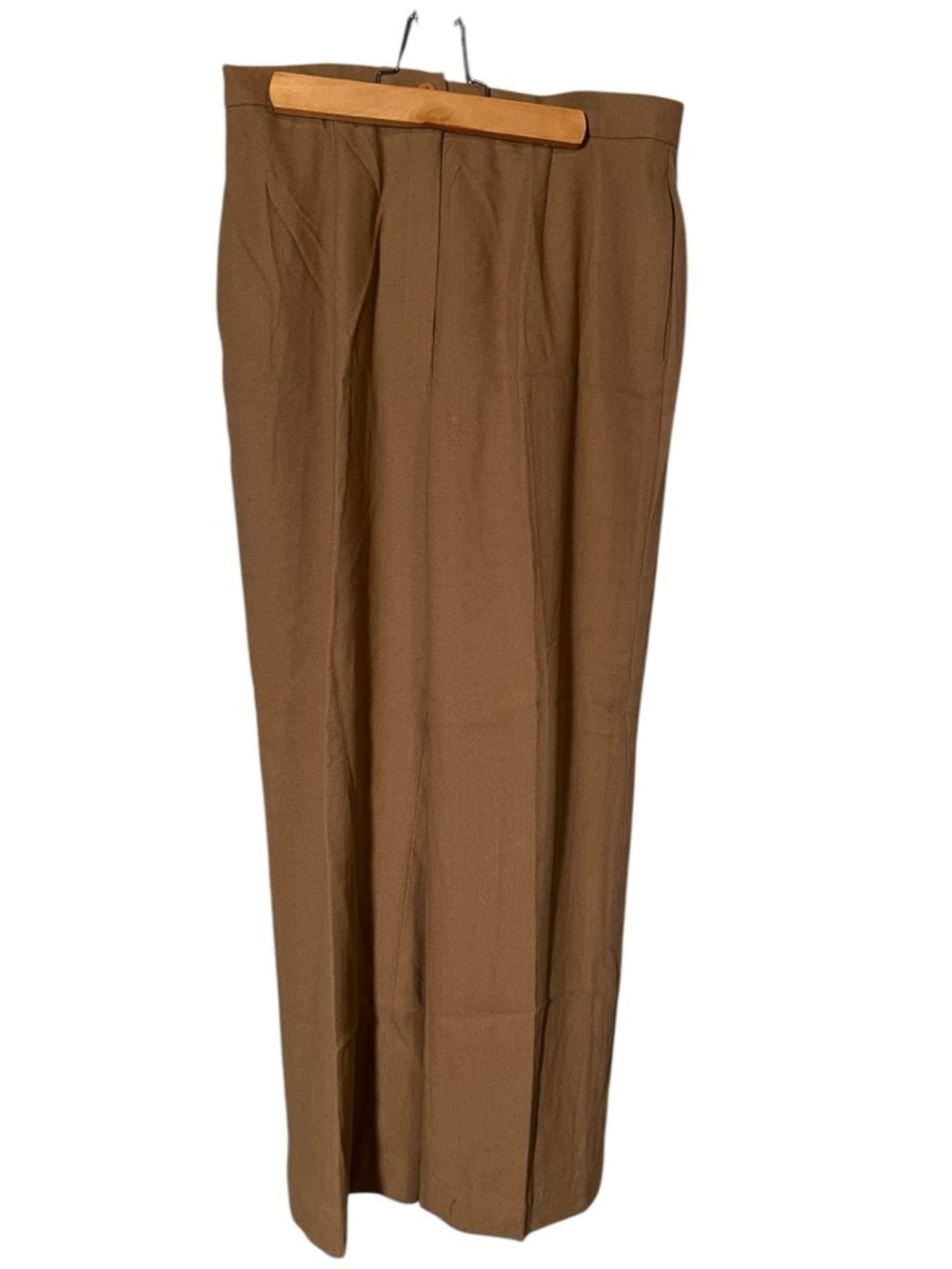Vintage Kasper Women's Sz 10 Petite Pleated Trousers Dress Pants Tan Brown Lined